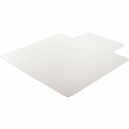 Lorell Medium Pile Chairmat, 46inx60in, Lip 25inx12in, Clear LLR69165